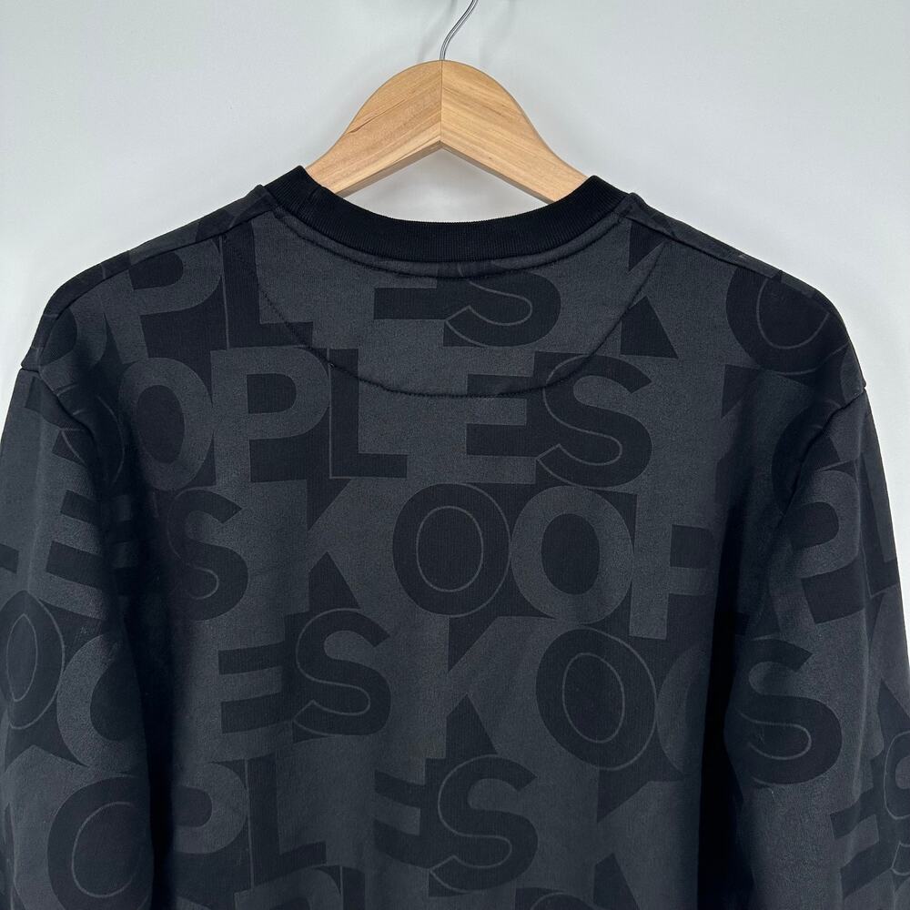 The Kooples Logo Sweatshirt Crew Neck Relaxed Fit, Black - Picture 10 of 13